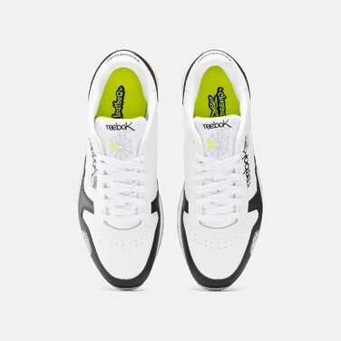 Кросівки Reebok Classic Leather Unisex 37.5 EU, чорний/білий/жовтий