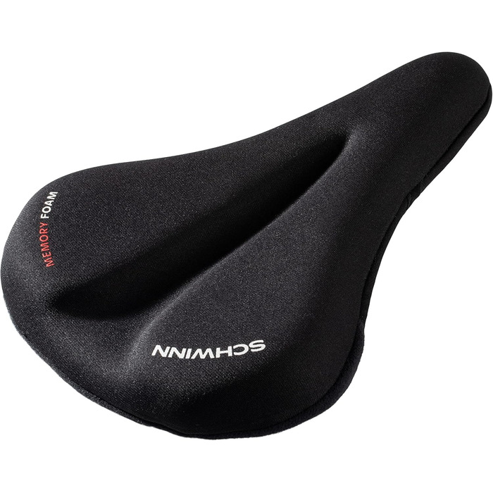 Велосипедне сидіння Schwinn Komfort, сидіння та чохли, різні кольори (чорний/Memory Foam Dual Strap Sport, Memory Foam, спортивний чохол)