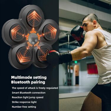 Oamger електронний музичний бокс для дому, портативний, настінний, з Bluetooth, покращує координацію та знімає стрес, помаранчевий