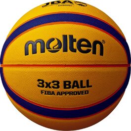Баскетбольний м'яч Molten 33T5000 для вулиці, розмір 6, жовто-синьо-оранжевий