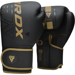 Боксерські рукавички RDX KARA з Maya Hide для боксу, муай-тай, кікбоксингу та MMA, чоловічі та жіночі, для тренувань і спарингів, чорні, розміри 8–18 oz