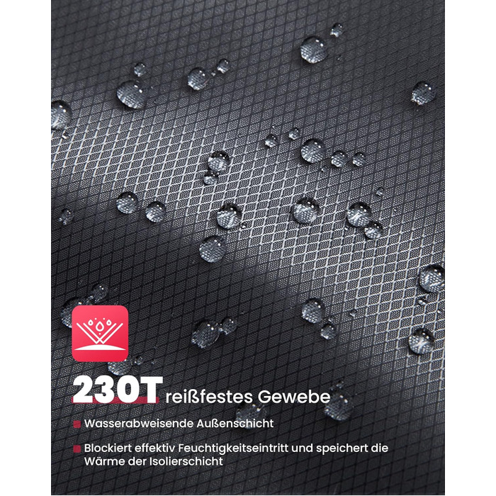 Сплячий мішок KingCamp для 2 осіб з фланелі, зимовий, 3-4 сезони, з подушками, для кемпінгу та відпочинку на природі (сірий)