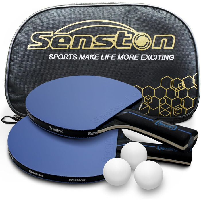 Набір тенісних столів Senston: 2 ракетки та 3 м'ячі для професійної гри