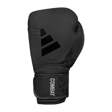 Боксерські рукавички Adidas Combat 50 Black/Black 12oz - професійні, чорні