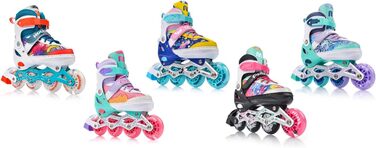 Дитячі ролики Meteor 4in1 з великими колесами, регульовані, карбонові, для дітей