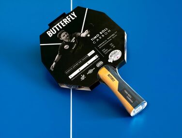 Ракетка для настільного тенісу Butterfly Timo Boll Carbon з сертифікованим покриттям Wakaba (2.0 мм), професійна серія ITTF