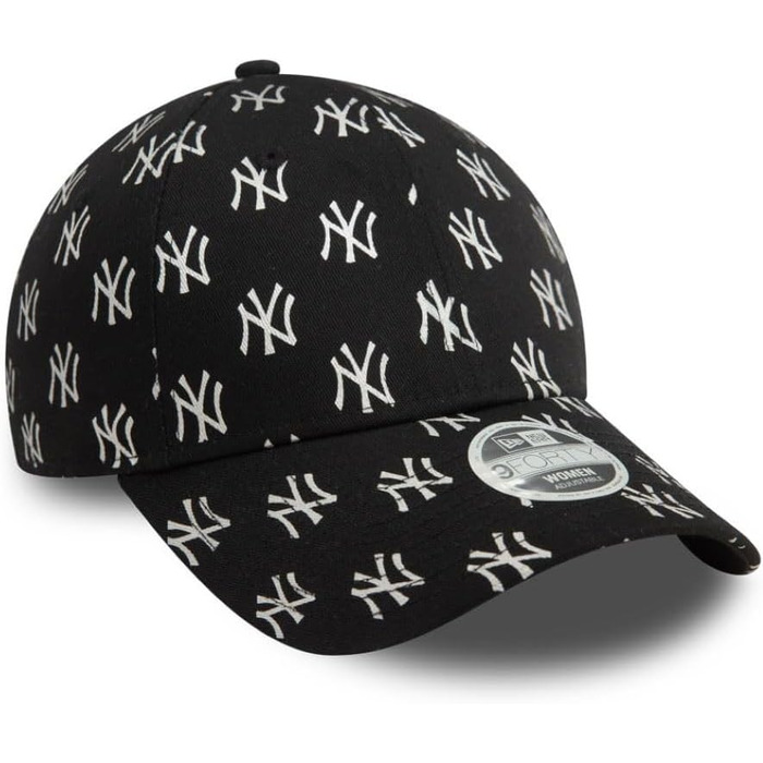 Кепка New Era MLB з логотипом команди для жінок, регульована, вигнутий козирок, бейсболка NY LA, універсальний розмір (New York Yankees #36501, універсальний розмір)
