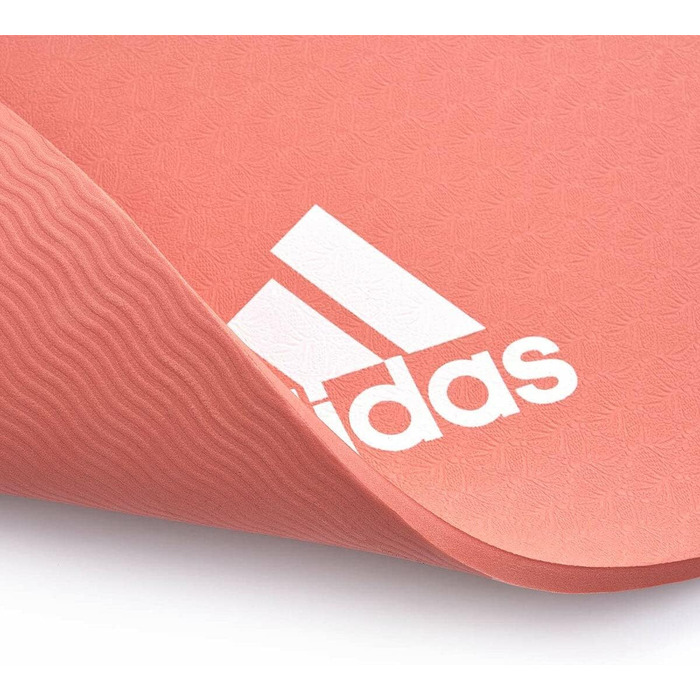 Килимок для йоги Adidas, нековзний, 8 мм, без ПВХ, 176×61 см, для йоги та пілатесу, різні кольори