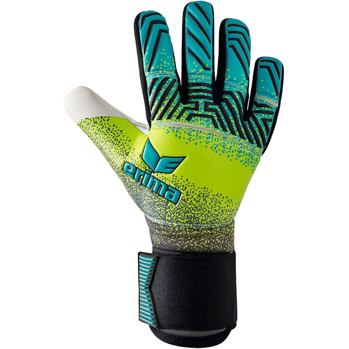 Дитячі воротарські рукавички Erima Flex RD Robusto, розмір 6.5, petrol/lime/чорні