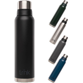 Термос trnk Outdoor Polar 2, 1600 мл, нержавіюча сталь, BPA-free, тримає тепло 40 годин, 2 чашки, чорний матовий