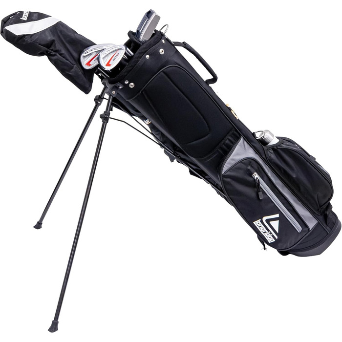 Чорний/сріблястий гольф-стенд Longridge на 6 голів, 6'