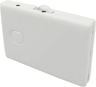 Складаний масажний стіл Mobiclinic CM-01 Light, дерев'яний, 186x60 см, кремовий, з підголівником, портативний, для фізіотерапії, європейський бренд