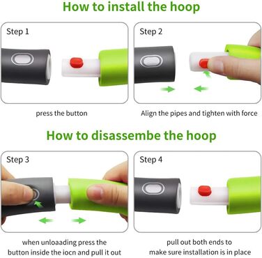 SAHWIN® Hula Hoop для фітнесу: обруч з піною вагою 1.2 кг для схуднення