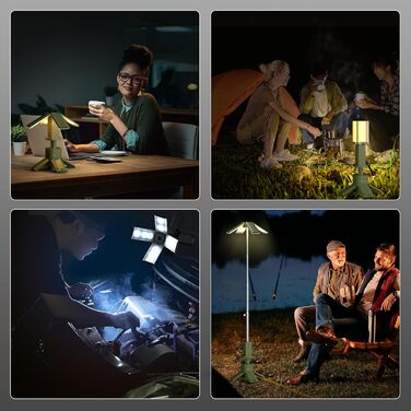 Налобний ліхтар-ліхтарик для кемпінгу, 14000 mAh, LED, багатофункціональний, магнітний, для будівельних майданчиків, бездротовий, регульована яскравість, портативний, 6000LM, IPX5, вологостійкий (зелений)