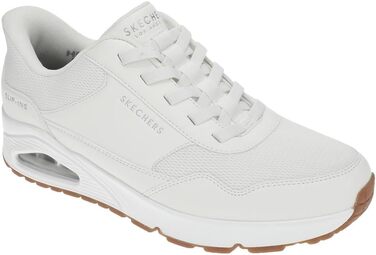 Чоловічі кросівки Skechers UNO - Banksia Hands Free Slip-ins, білі, розмір 46 EU, Duraleather, сітка