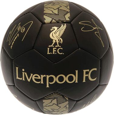 Футбольний м'яч Liverpool FC Phantom Signature, чорний/золотий, офіційна команда, універсальний розмір