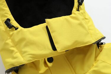 Чоловіча зимова куртка для сноуборду та лижного спорту, водонепроникна, вітрозахисна, з капюшоном, зелена (S, жовта)