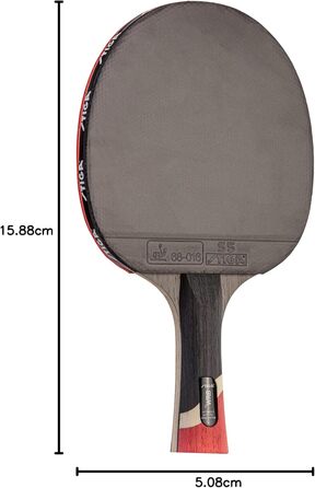 Тенісна ракетка STIGA Pro Carbon Performance-Level для турнірів з карбоновою технологією (червоно-синя)