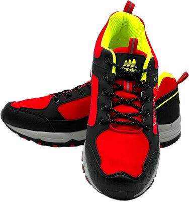 Чоловічі та жіночі трекінгові черевики Softshell для хайкінгу та трейлраннінгу (44 EU, Чорний, Червоний, Зелений)