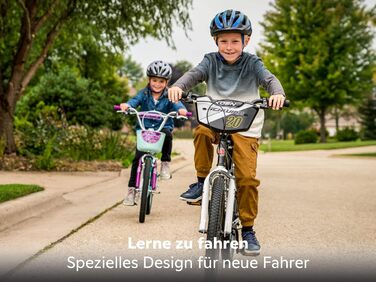 Дитячий велосипед Schwinn Koen 18 дюймів, чорний, з додатковими колесами та регульованим сидінням