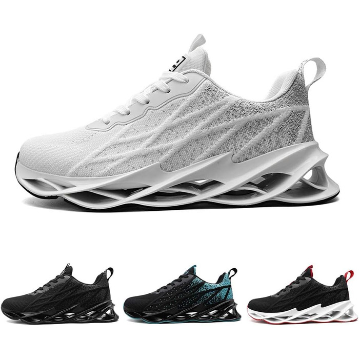 Кросівки Frysen для чоловіків та жінок: бігові, для вулиці та активного відпочинку. Дихаючі, спортивні кросівки 38-46 EU, розмір 43 EU, білі