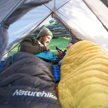 Спальний мішок Naturehike CW400 ультралегкий пуховий для дорослих, 650FP, -11°C—6°C, з водонепроникним компресійним мішком, для походів, велопоїздок, кемпінгу