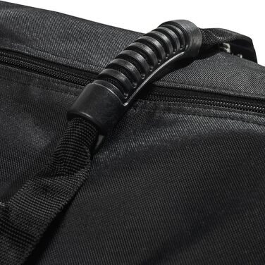 Чохол для лиж Black Crevice на коліщатках для 2 пар лиж і палиць, чорний/сріблястий, поліестер, двостороння блискавка, з ручками для перенесення, для чоловіків і жінок