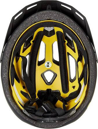 Велосипедний шолом ABUS Urban-I 3.0 MIPS чорний, з підсвіткою, захистом від ударів і магнітною застібкою, для дорослих, розмір M (52-58 см)