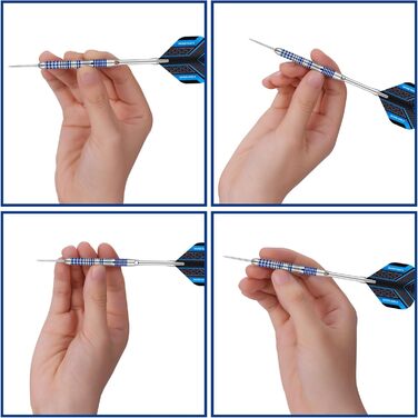 Дарти WIN.MAX Tungsten 90% (3 шт) 24г, сталеві з металевим наконечником, професійні, сині