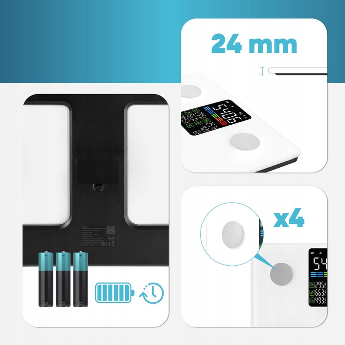 Розумні ваги для ванної Misure MI Fit Plus, білі