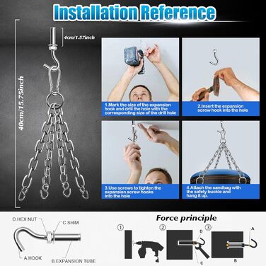 Дитячий боксерський мішок з підвіскою та рукавичками (блакитний, без наповнювача)