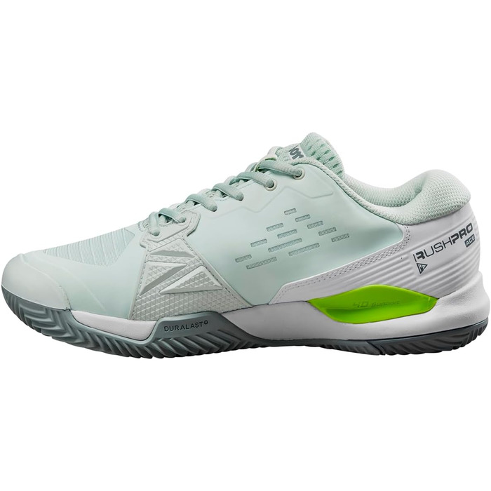 Тенісні кросівки Wilson Rush Pro Ace Clay для жінок (42 2/3 EU, Opal Blue White Jasmine Green)