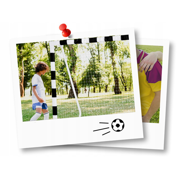 Портативні футбольні ворота Neo-sport, сталеві, складні, 300 x 200 x 90 см