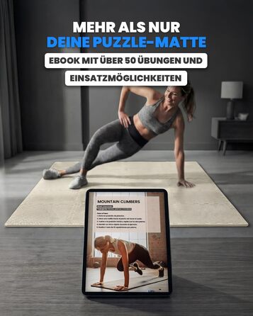 Набір захисних пазл-килимків для підлоги unycos (12/20/28 шт), 30x30x1 см, протиковзкі мати для тренажерного залу, фітнесу та йоги, водонепроникні, білі