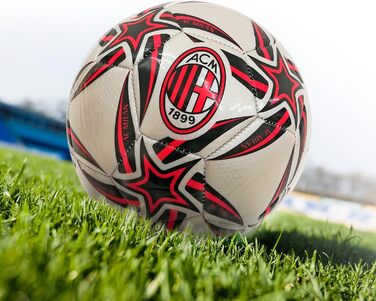 Футбольний м'яч Mondo Toys AC Milan, офіційний, розмір 5, 400 г, зшитий