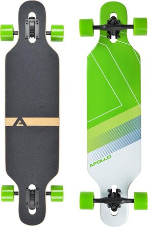 Лонгборд Apollo Bikini, комплектний, швидкісні підшипники ABEC, Drop Through, для фрірайду та круїзингу