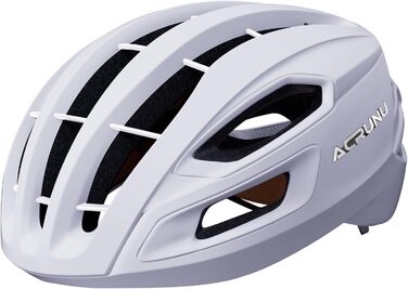 Велошолом ACRUNU для чоловіків і жінок MTB з магнітною застібкою FIDLOCK, технологія Ionic+, 11 вентиляційних отворів, регульований, білий Polar, розмір M
