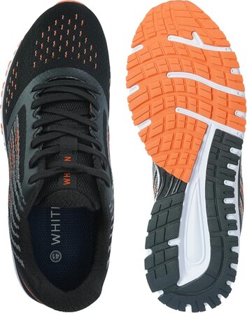 Кросівки для бігу Whitin для чоловіків та жінок, спортивні кросівки унісекс, зручні кросівки для вулиці та ходьби, розмір 36-47 (47 EU, чорний/оранжевий)