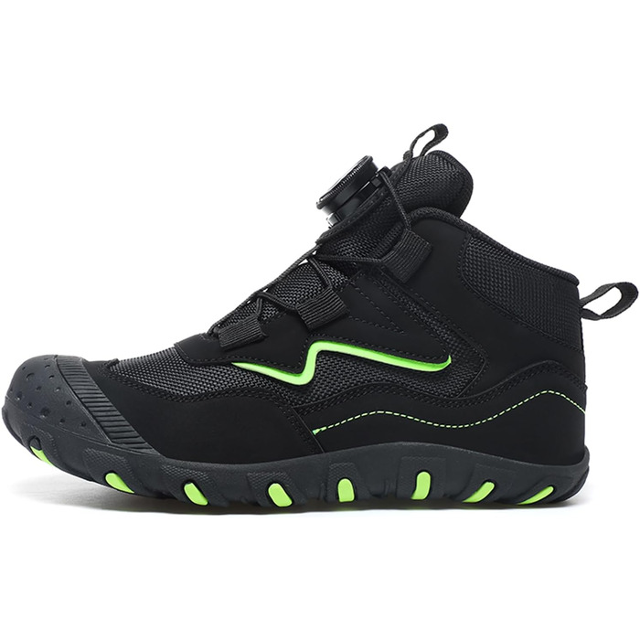 Дитячі трекінгові черевики Kinder: водонепроникні, зручні, дихаючі, чорні, розмір 27-37