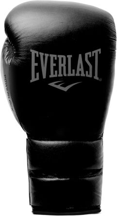 Боксерські рукавички Everlast Powerlock 2 Pro: для спарингу, тренувань з мішком та захисту зап'ястя. 5-шаровий шар, шнурівка, оригінальна Everlast Gear, білий (чорний), 12oz