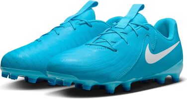 Дитячі футбольні бутси Nike Phantom Gx II Academy Fg/Mg, Blue Fury/White, розмір 37.5