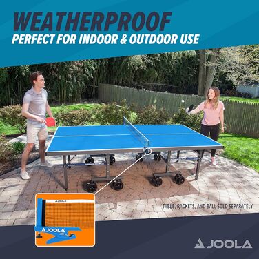 JOOLA сітка для настільного тенісу LIBRE OUTDOOR, для вуличного тенісного столу, затискач, регулювання висоти, для аматорів