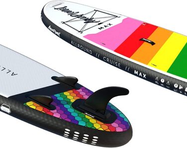 Надувна SUP-дошка AQUAPLANET Max 320 см з веслом, насосом, рюкзаком, ременем, сухим мішком, комплектом для ремонту та фінкою — для початківців і експертів