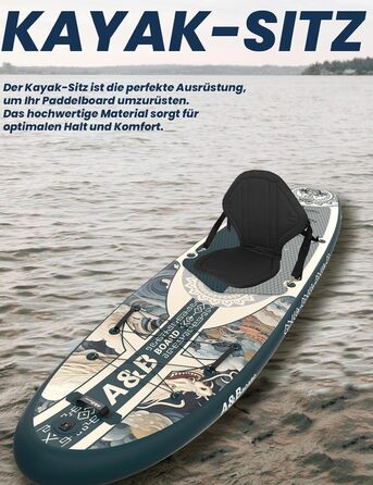 Надувний SUP-борд ABBOARD 335 см для двох осіб, зелений - з преміум аксесуарами, вантажопідйомність 200 кг