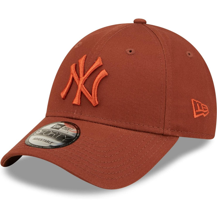 Кепка New Era 9Forty Essential Yankees з металевою застібкою, бейсболка з вигнутим козирком, MLB, Нью-Йорк Янкиз, універсальний розмір, колір: Rust