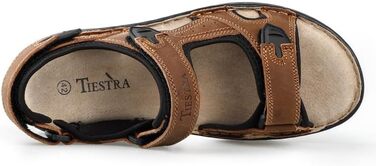 Чоловічі сандалії з натуральної шкіри для активного відпочинку та трекінгу. Легкі літні сандалії на підошві, коричневі, 45 EU