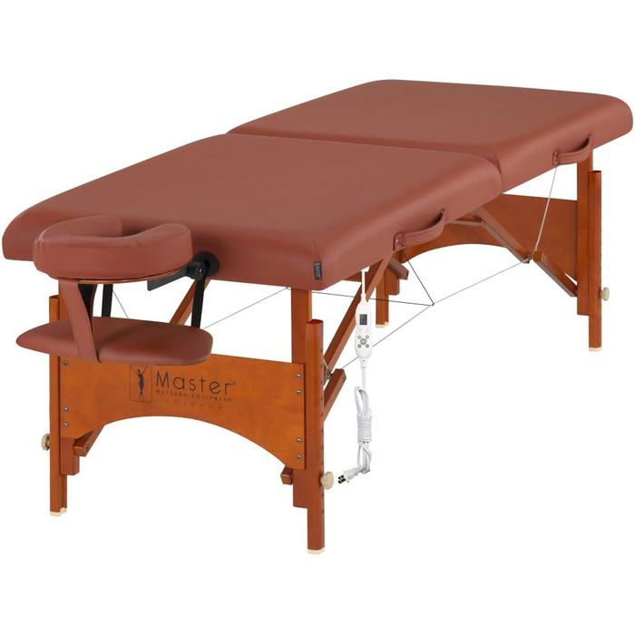 Масажний стіл Master Massage Fairlane Therma Top, мобільний, косметичний, з підігрівом, складаний, дерев'яний, ультралегкий, 71 см
