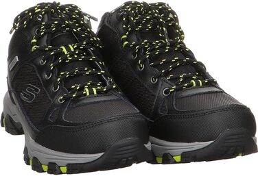 Чоловічі черевики Skechers Selmen MelanoWander, 47.5 EU, чорна шкіра, синтетична сітка