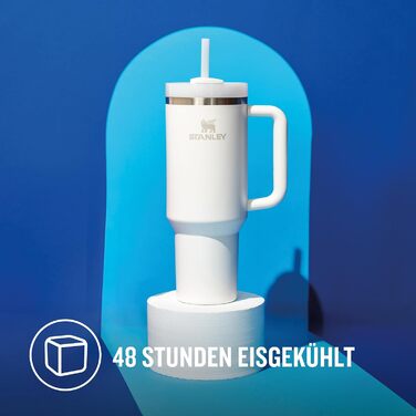 Термокружка Stanley Quencher H2.0 Flowstate 1.2 л з трубочкою, нержавіюча сталь, термос-пляшка, зберігає холод до 48 годин, без BPA, підходить для миття в посудомийній машині