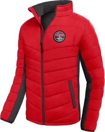 Зимова куртка Nebulus Genius для чоловіків, червоно-чорна